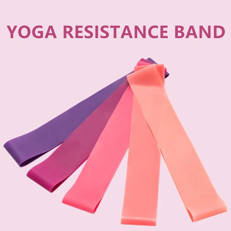 

Portable Fitness Workout Equipment Rubber Resistance Bands Yoga Gym Elastic Gum Strength Pilates Crossfit Women Weight Sports