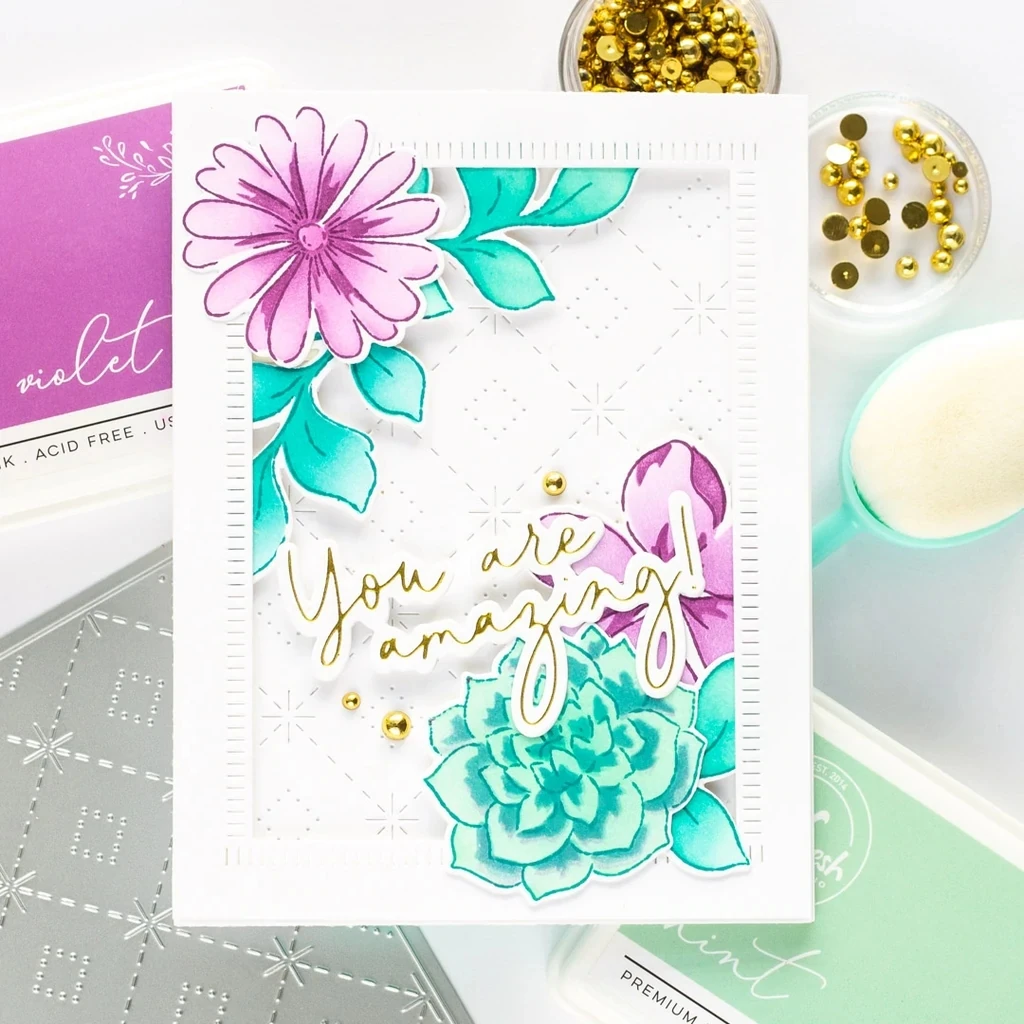 Новые металлические штампы со сверкающими бриллиантами для скрапбукинга без