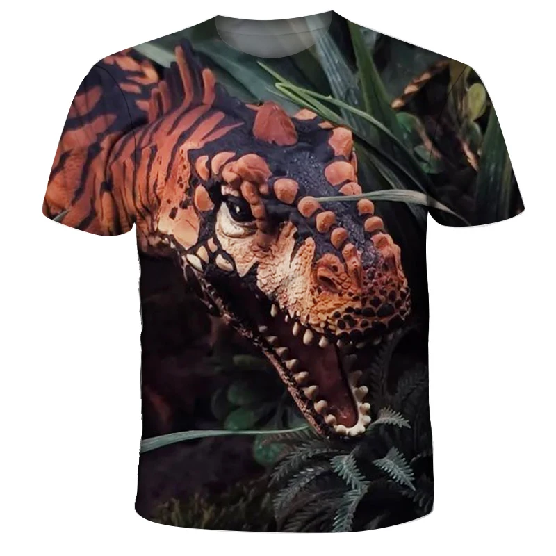 Детские футболки летние для мальчиков и девочек с 3D принтом одежда парка Юрского