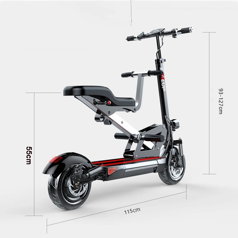 Высокоскоростной скутер 48 в 500 Вт для родителей и детей 10-дюймовый Электрический