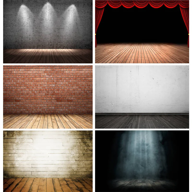 

SHUOZHIKE Art Fabric Photography Backdrops Props indoor wall wood floor Photo Studio Background 22329 MKL-05