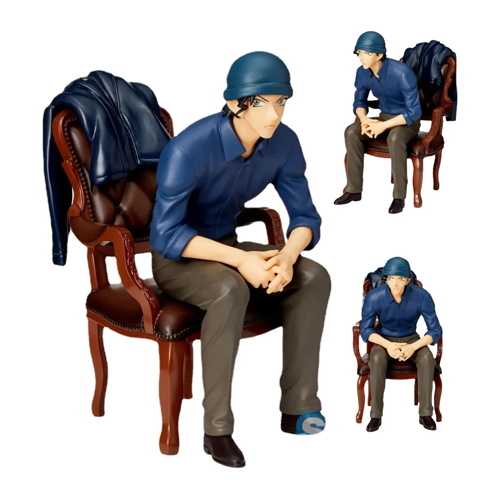 

SEGA Genuine Detective Conan Conan Edogawa Akai Shuichi Sitting Position Anime Action Figure Toys Boys Girls Kids Children Gifts