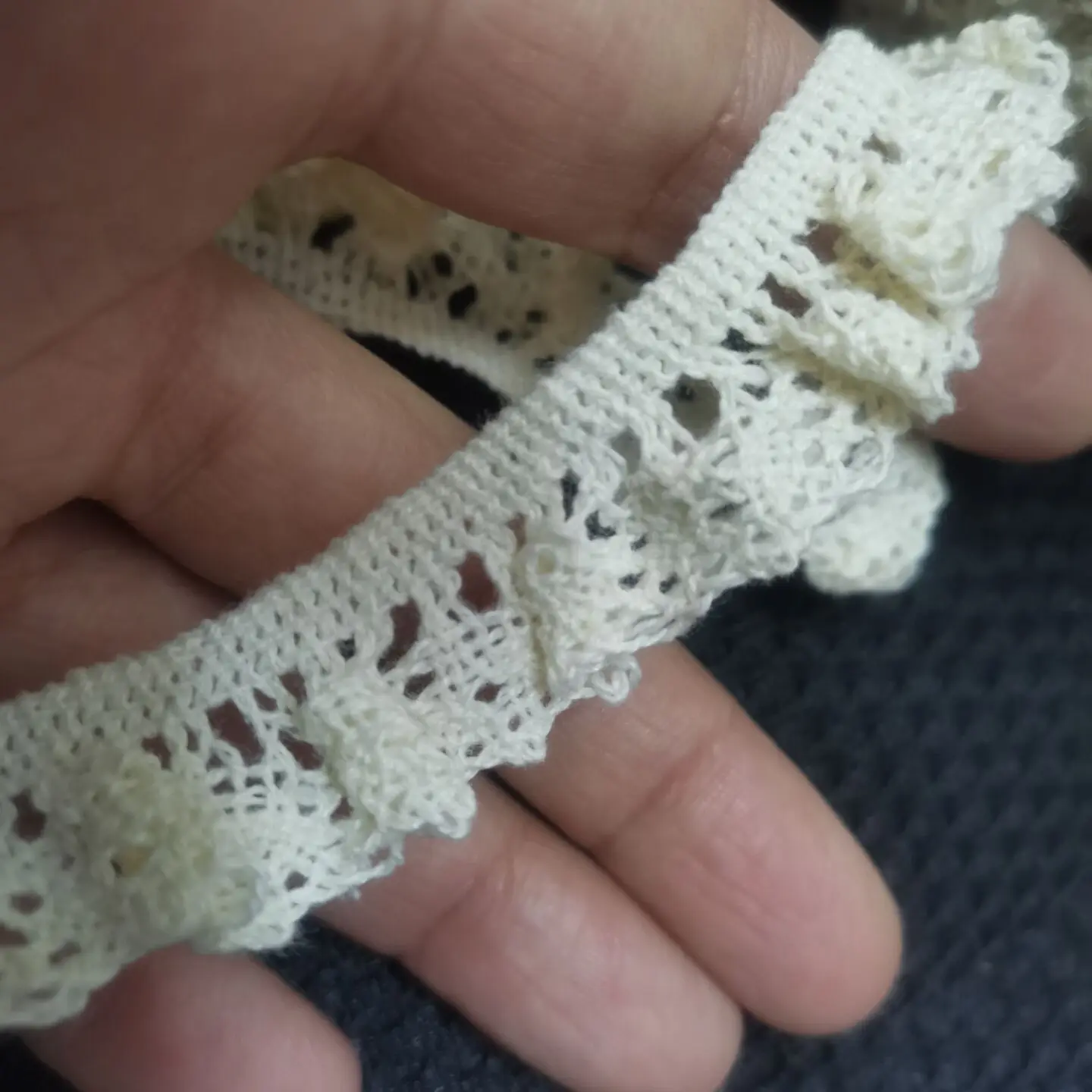 1 ярд 90 см бежевая кружевная ткань Высококачественная лента Эластичная отделка 5