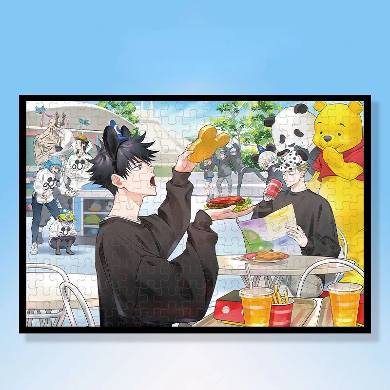 

Jujutsu Kaisen Puzzles Anime Gojo Satoru Puzzle 300 Piezas Educational Toy Wood Puzzle Toys Adult Baby Jigsaw Kids Toys Gifts