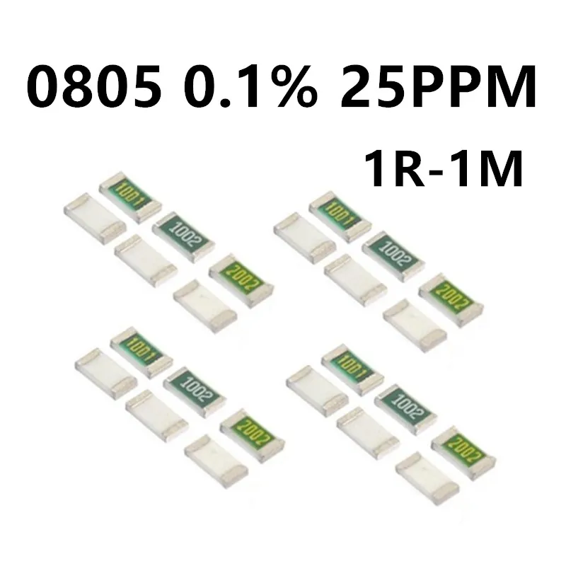 Новый SMD Резистор 0805 0.1% 6 2 K 8 7 5 9 1 10K 11K 12K 13K 15K 16K 18K 20K 22K 24K 27K 30 20 шт./партия 33K 36K 39K 43K