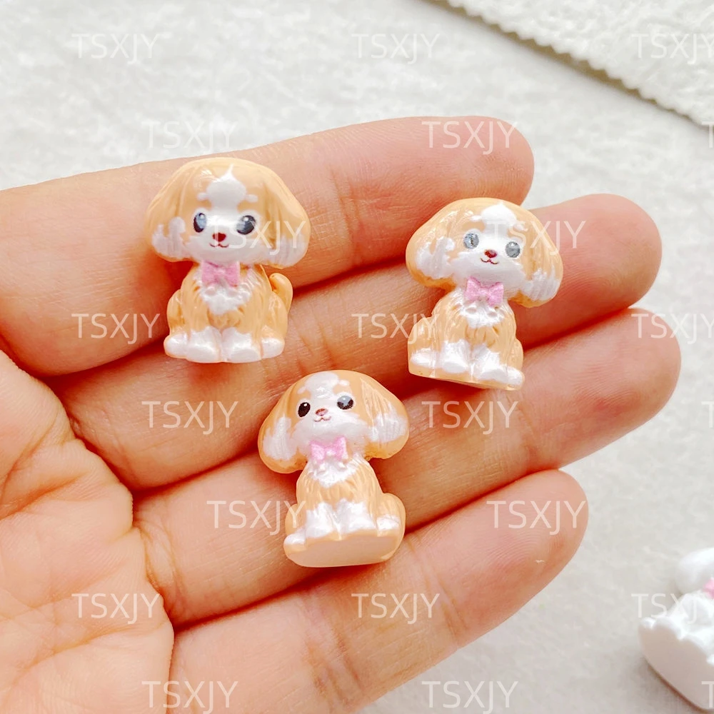 TSXJY 3D собачки резиновые кабошоны 10 шт а кошечки собачки