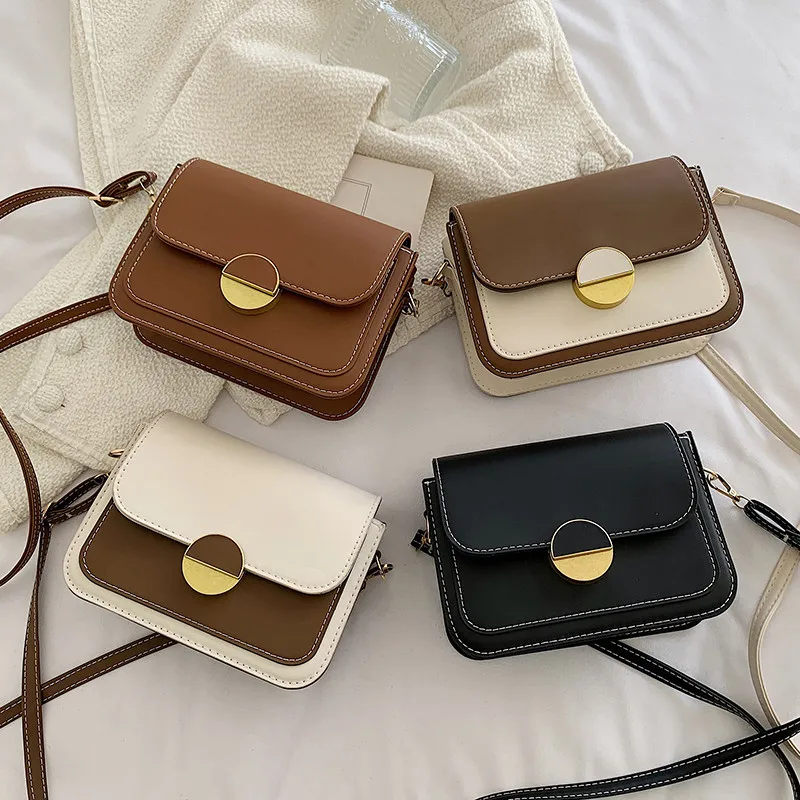 Aoger Internet Celebrity Minimalist Crossbody Bag Super Popular Retro Minority Small Square Bag Female 2023 New Versatile