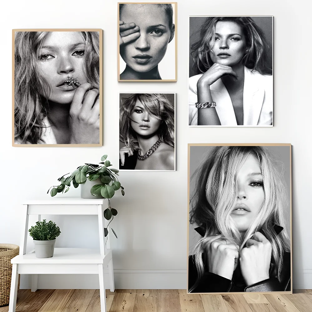 Кейт Мосс самоклеящийся художественный постер Decoracion живопись настенное