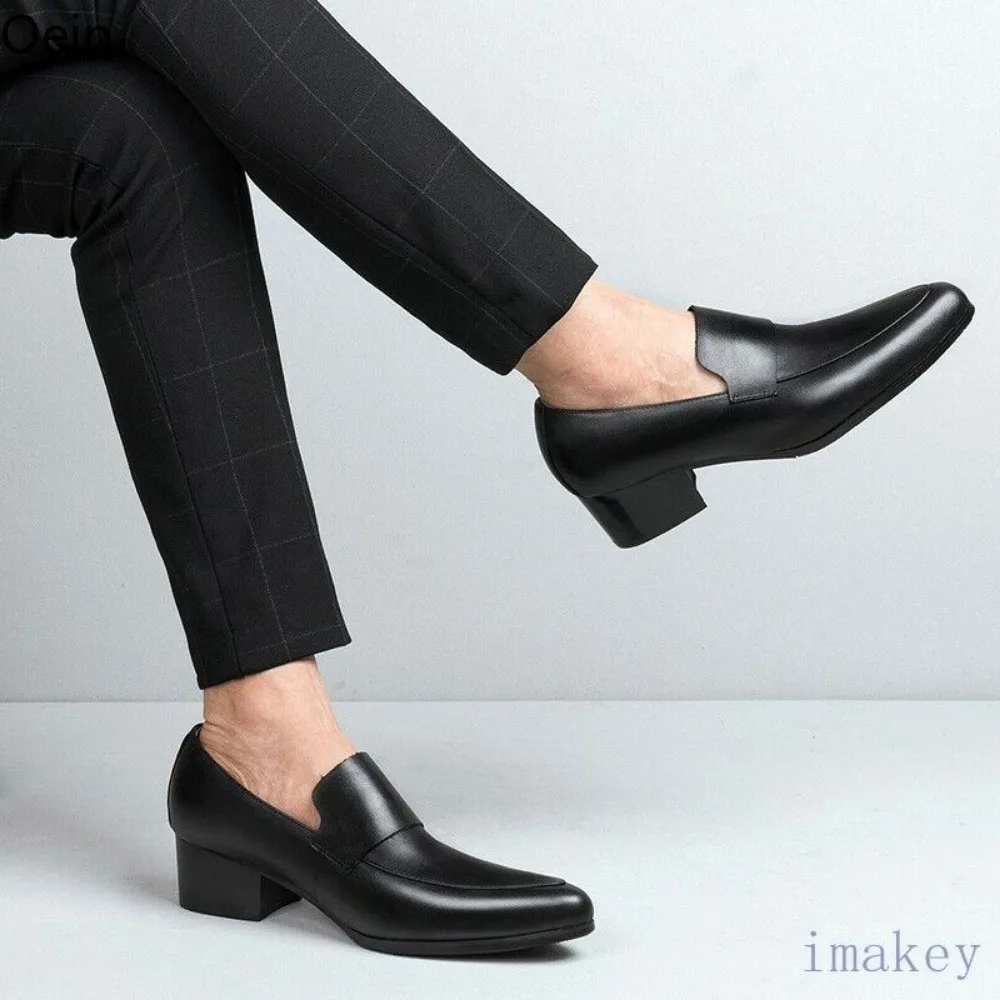 Мужские деловые туфли-оксфорды из натуральной кожи для жениха формальные