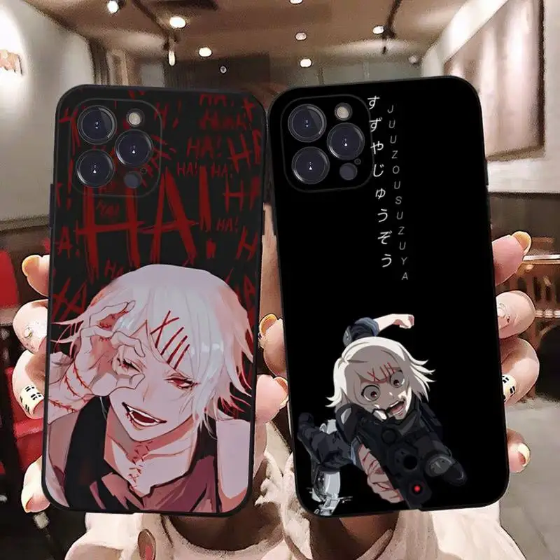 

Anime JUUZOU SUZUYA Tokyo Ghouls Phone Case For iPhone 14 11 12 13 Mini Pro Max 8 7 6 6S Plus X SE 2020 XR XS Funda Case