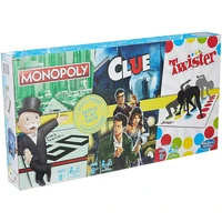 hasbro games monopoly twister clue 3 in 1 outdoor funny game board games family friend party fun game for kids fun board games