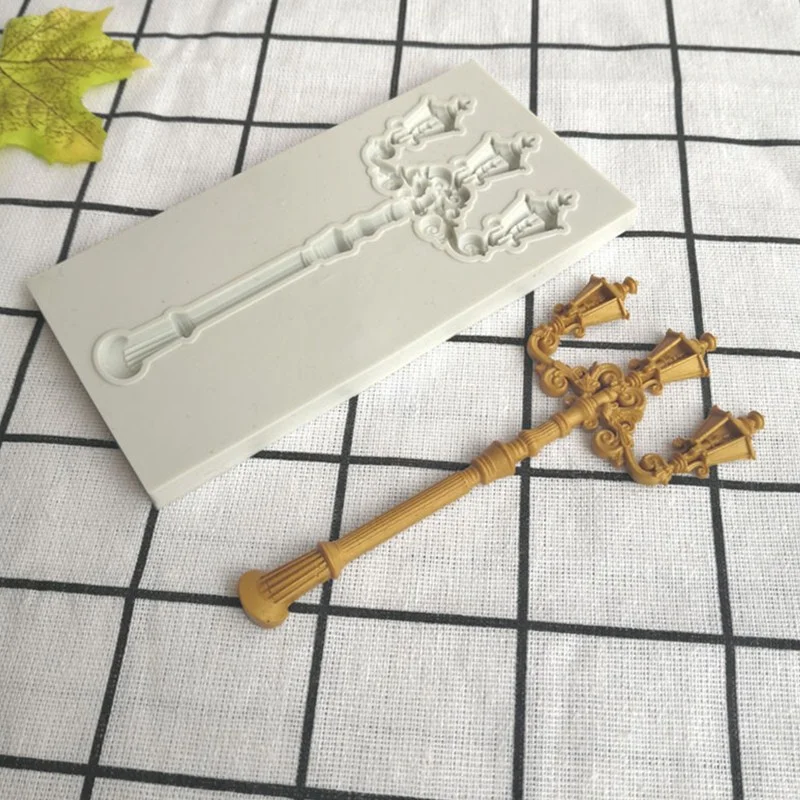 Силиконовая форма сделай сам для моделирования уличной лампы в стиле ретро