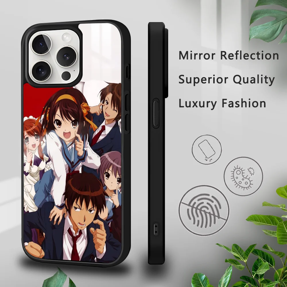 Чехол для телефона HaR-uhi SuZ-umiya's melA-ncholy iPhone 16 15 14 13 12 11 Pro Xs Max Mini Plus Celulares Hard Funda