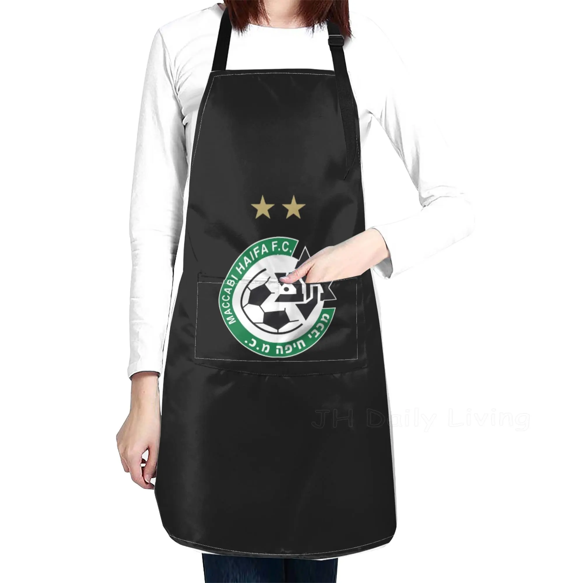 

Maccabi Haifa Fc Waterproof Apron High Quality Oxford Cloth Apron for Men Women Kitchen Cooking Nail Art Cafe Restaurant Work