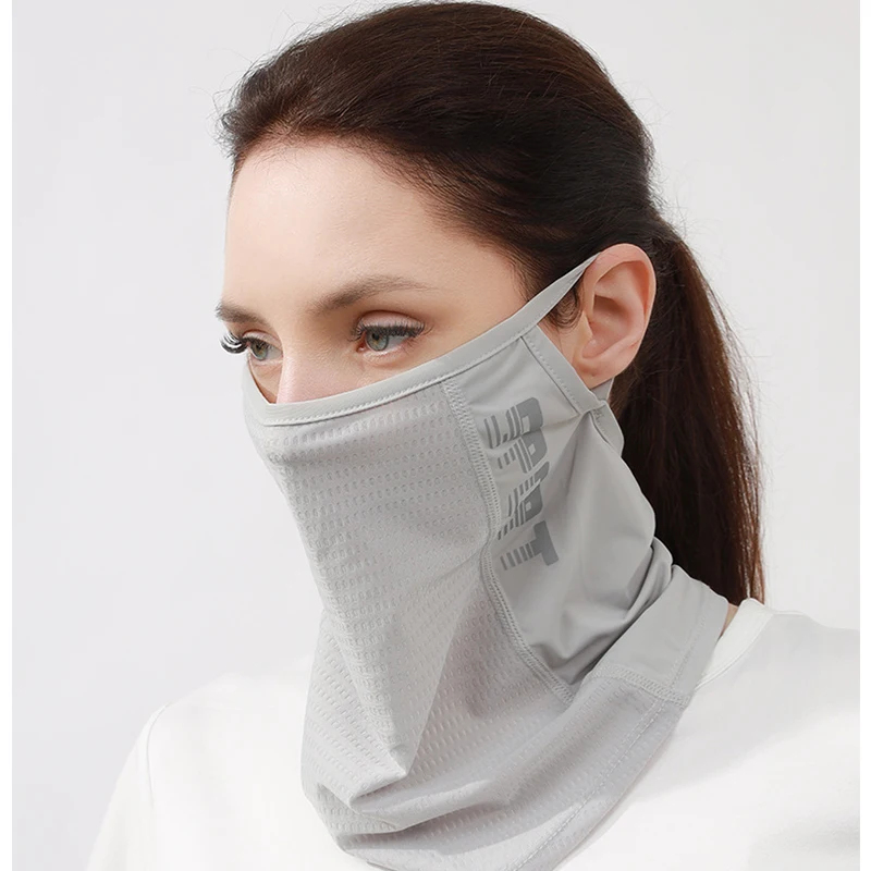 Женская Летняя Тонкая Сетчатая Солнцезащитная Маска Для Лица Защита От