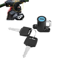 motorcycle helmet lock motorbike bike helmet lock carstyling hanging hook helmet lock hook with 2 keys set universal