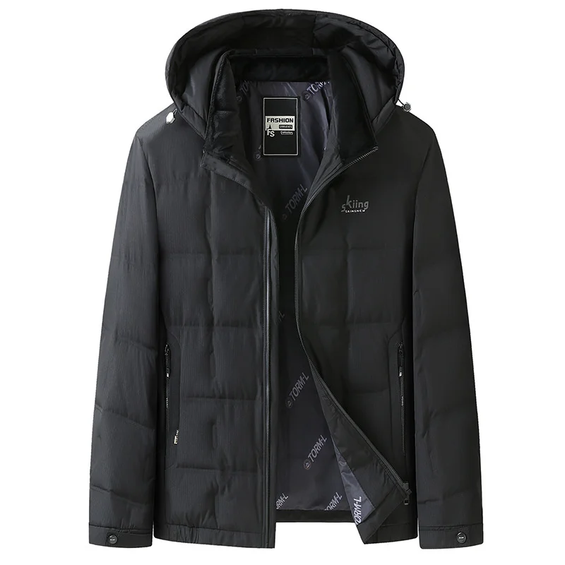

Мужской зимний пуховик с капюшоном, размеры 3XL, 4XL, 5XL, 6XL, 7XL