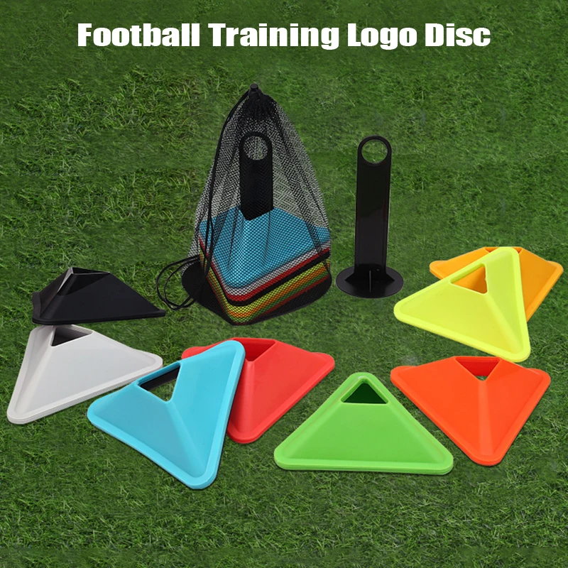 

5pcs Triangle Soccer Training Field Marking Football Inline Skating Cross Speed Training Equipment Coach Training Agility Sport