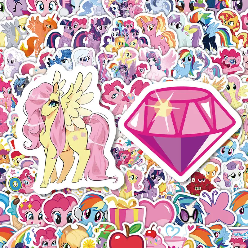 50/100 шт. Радужная лошадь граффити наклейка мультфильм My Little Pony багажный блокнот DIY