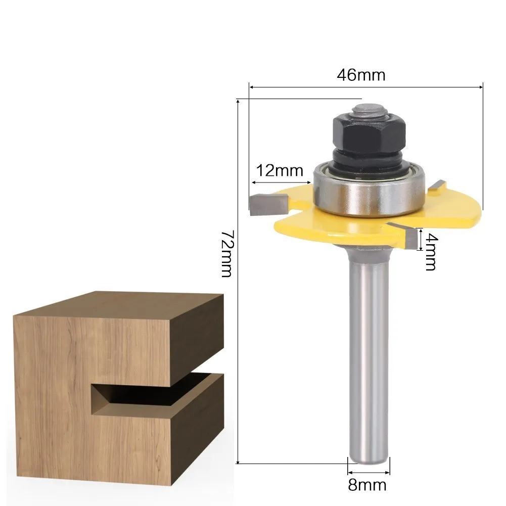 

Фреза XCAN, Т-образный пазовый шарнир, 6 мм/8 мм/12 мм, 1/4 дюйма, хвостовик 1/2 дюйма, 3 канавки, деревообрабатывающий фрезерный инструмент