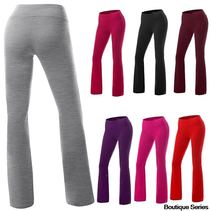 Women's Yoga Pants Running Fitness Jogging Pants Wide Leg Women's Pants Fitness Conspicuous Long Pants