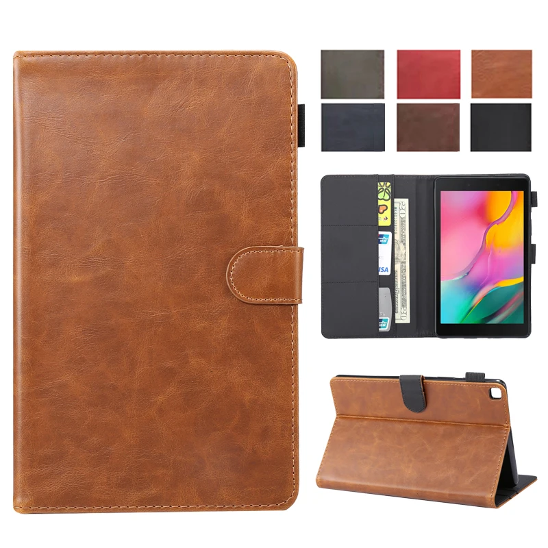

Luxury Case For Samsung Galaxy Tab A 8.0 2019 SM-T290 SM-T295 T290 T295 T297 Magnetic Cover Funda Tablet PU Leather Stand Shell