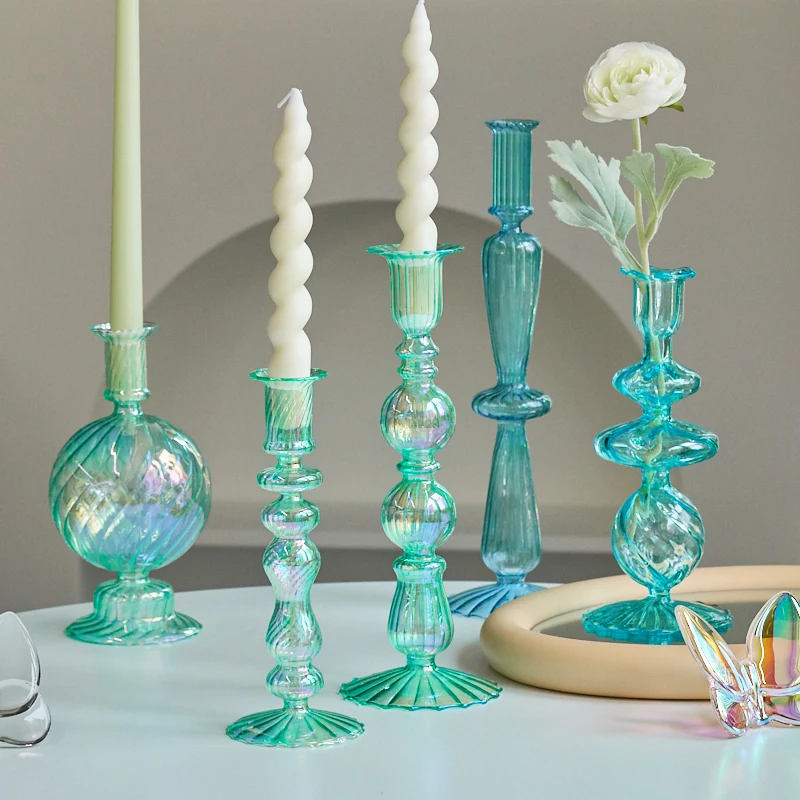 

Floriddle Taper Candle Holders Glass Candlesticks for Home Decor Wedding Decoration Candle Holder Candle Stick Holder