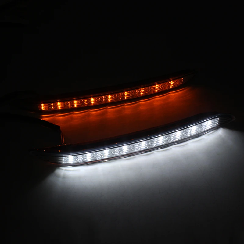 

2 Шт. Светодиодные Дневные Ходовые Огни DRL Для KIA K2 Rio С Функцией Затемнения Указателя Поворота