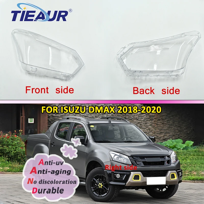 

Передняя левая и правая сторона для автомобильной фары Isuzu Dmax 2018 2019 2020, крышка объектива, передняя светильник РА, прозрачный абажур, оболочка из стекла