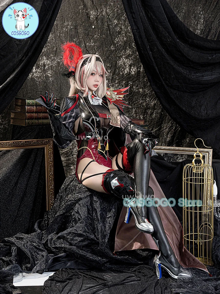 Эксклюзивный косплей Succubus Eula Genshin Impact Косплей Ver. Костюмы на Хэллоуин размер S-3XL