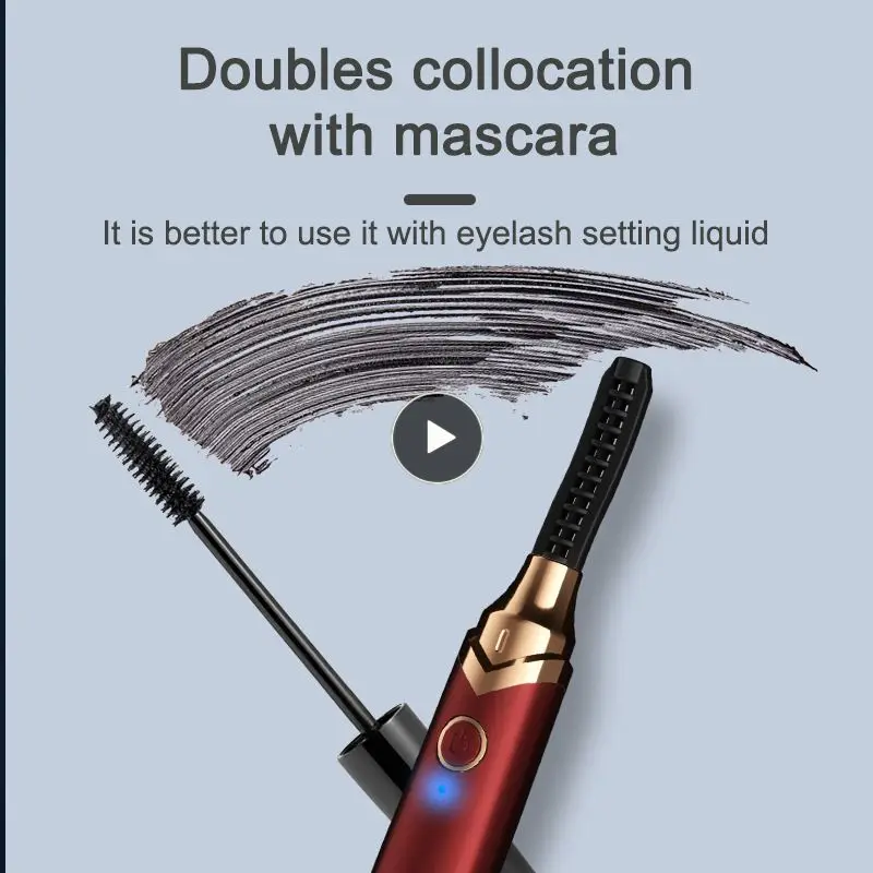 

Electric Eyelash Curler 3 Colors Curling Stereotype Rechargeable Heated Device Perm Eyelash Curler Eyelash Styling Products
