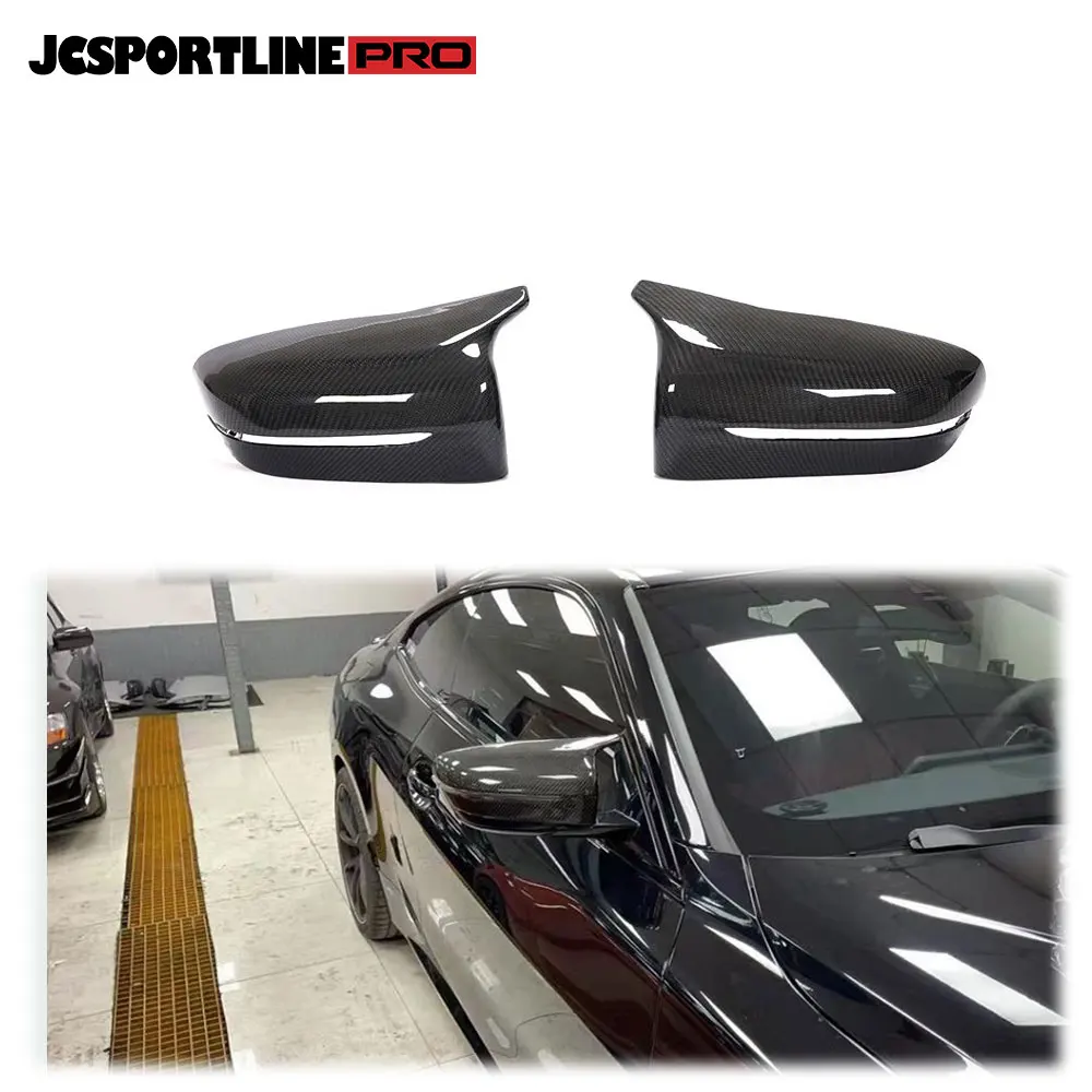 

For BMW G22 G23 G30 420i 430i 2021+ Replace Side Mirror Cover Trim Carbon Fiber(LHD)