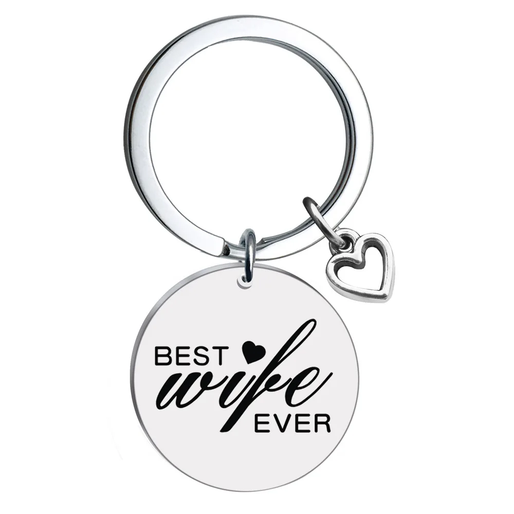

Best Wife Ever Mom Nana Grandma Mimi Key Chain Stainless Steel Keyring Charms Women Jewelry Accessories Pendant Gifts Fashion