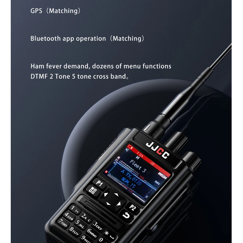 Kup JJCC JC-8629 10W Wysokiej Mocy Ręczny Nadajnik-odbiornik Pełna Częstotliwość Walkie Talkie Z GPS Bluetooth Wieloczęstotliwościowe Radio Dwukierunkowe