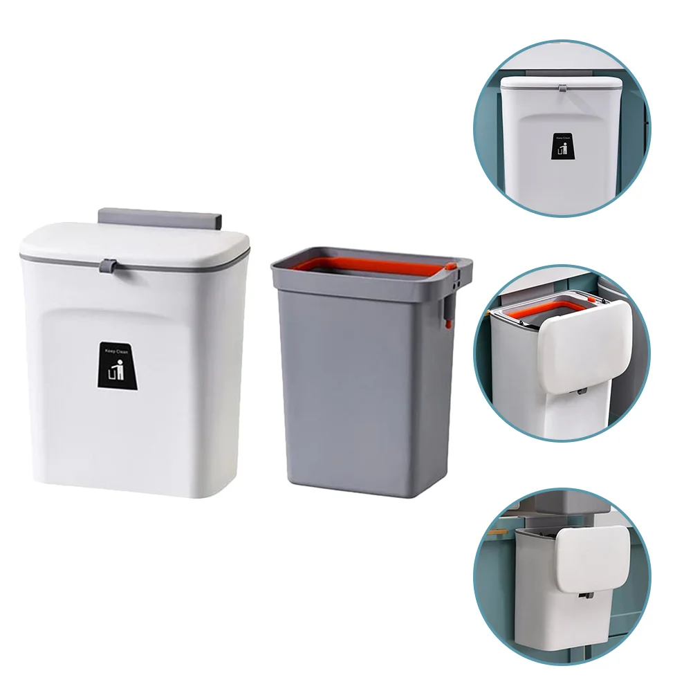 

Door Waste Bin Hanging Garbage Countertopcompost Can Sink Bucket Container Basket Holder Trash Cabinetdustbin Kitchen Bins