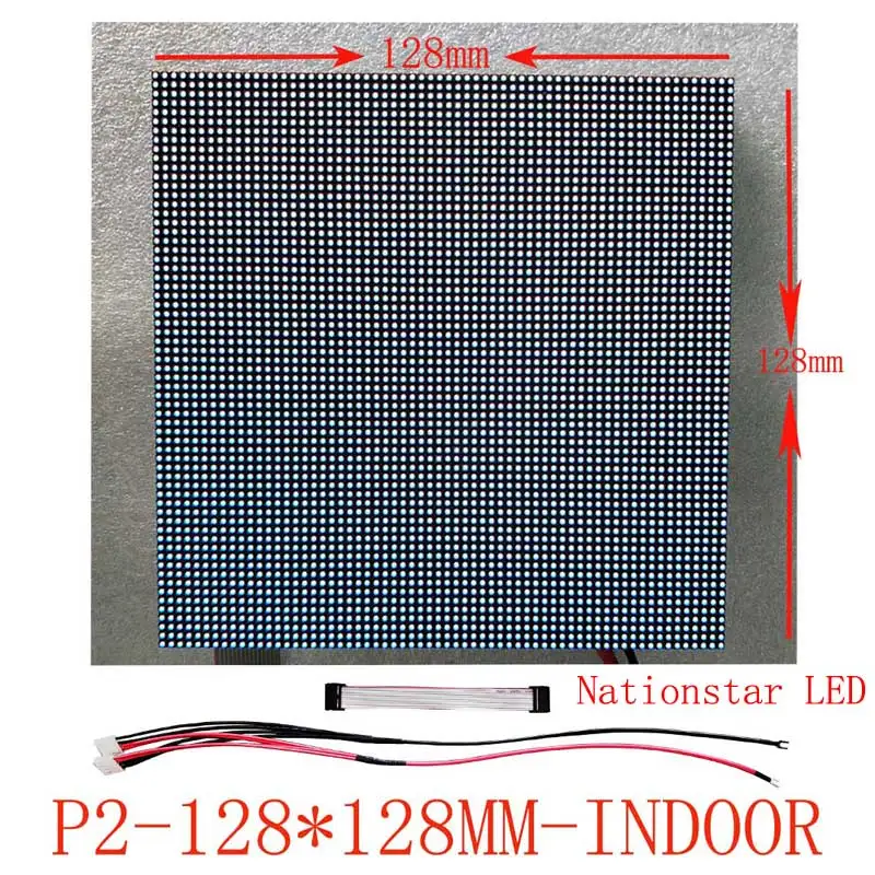 

Nationstar LE P2 module 64x64 pixel high-resolution 1/32 scan logo LED display screen P1.875 P2 P2.5 P3 P4 P5 P6 P7.62 P10 P3.91