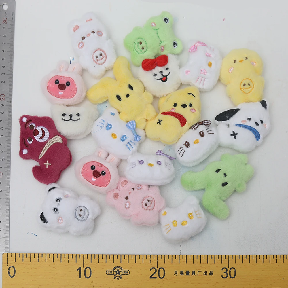 20 шт. плюшевая кукла в виде головы животного миниатюрные Плюшевые аксессуары