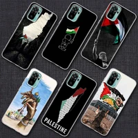 palestine flag jerusalem landmark phone case for xiaomi redmi note 9s 8 11 7 9 10 pro 11s clear cover red mi note 8pro k40 cases