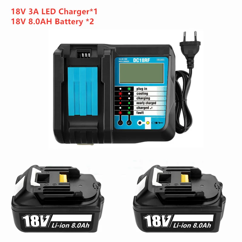 

Аккумуляторная литий-ионная батарея Makita BL1860, 1840 Ач, 18 в