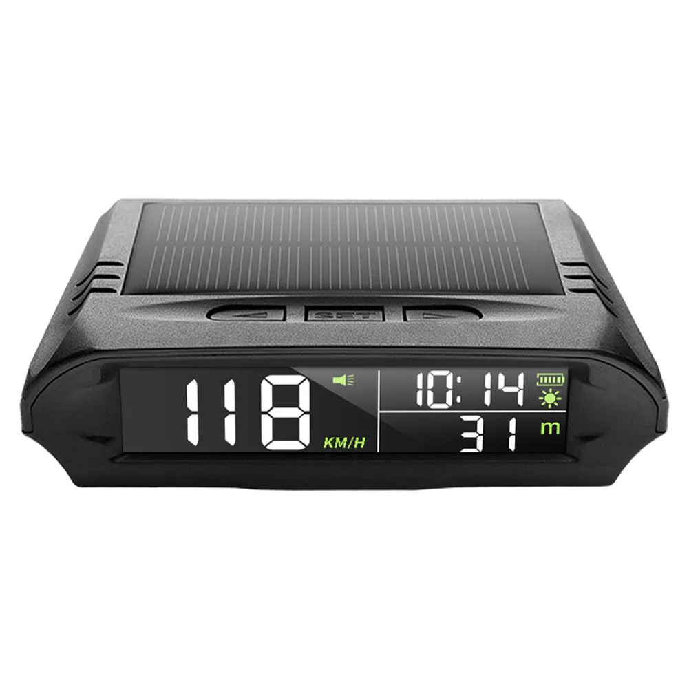 

X98 Универсальный Автомобильный цифровой измеритель HUD на солнечной батарее GPS Спидометр превышение скорости будильник расстояние высота ди...