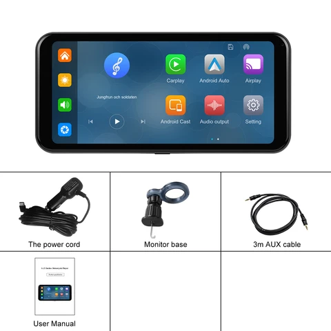 Camecho 6,25 "сенсорный экран AirPlay MP5 плеер портативный умный автомобильный радиоприемник беспроводной Apple Carplay Android автомобильный универсальный мультимедийный плеер
