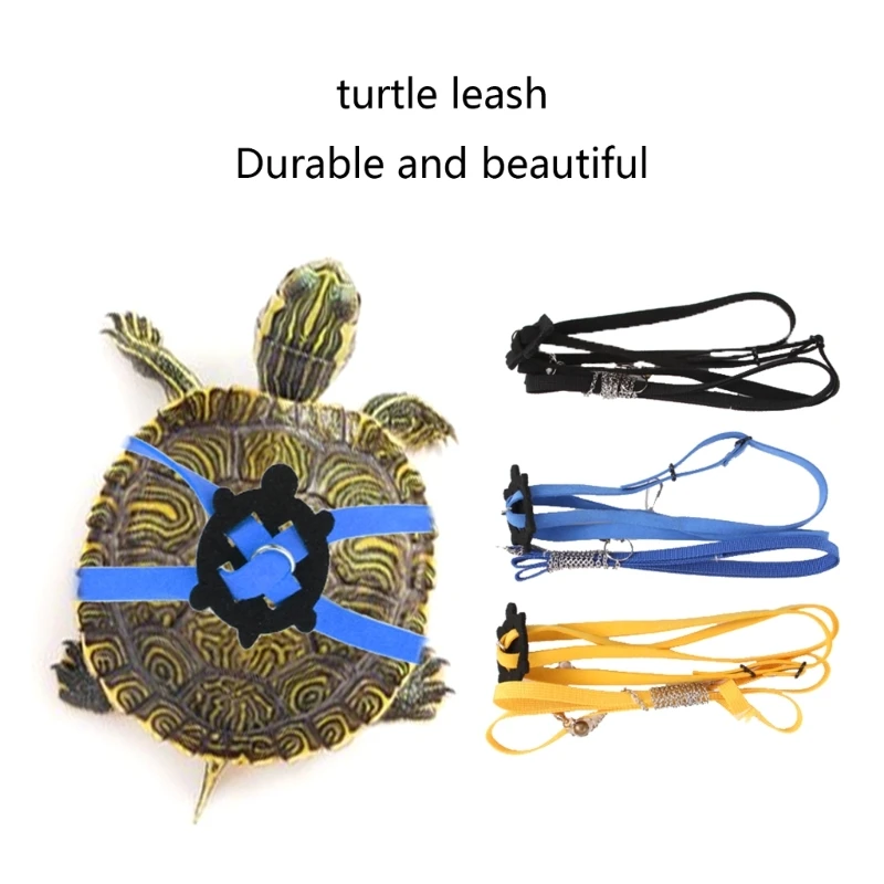 

Reptiles Harness Leash Adjustable Turtle Lizard Traction Rope Bearded Dragon Accessories Soft & Safe for Small Animals