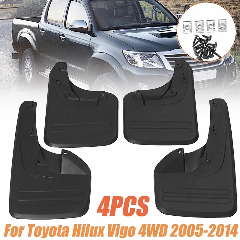 

4 шт., брызговики для Toyota Hilux Vigo 4WD 2011-2015