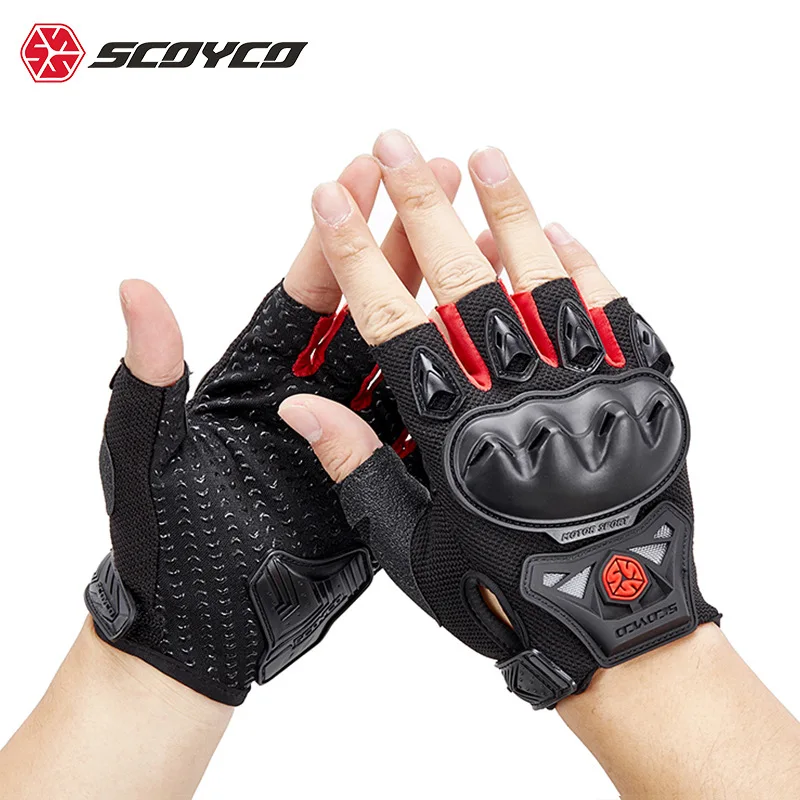 

Scoyco/Feather Shell Gloves Motorcycle Gloves Half Finger Protective Summer Gloves