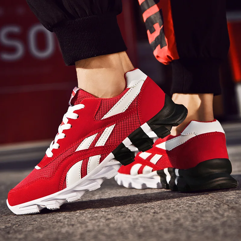 Sports Shoes for Men Free Shipping Men's Running Shoes Male Casual Sneakers Blade Sole Street Jogging Shoes Man Original Trainer