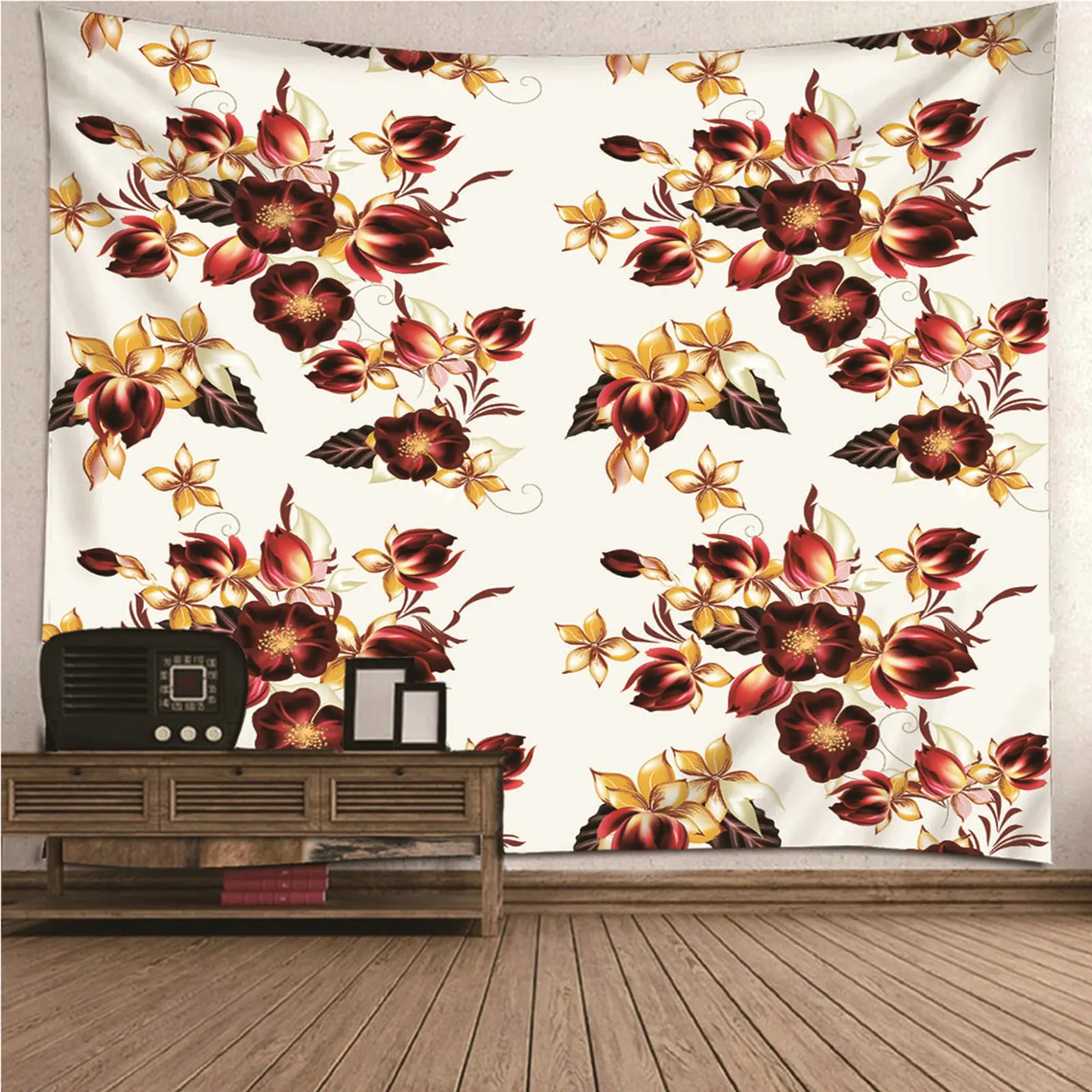 

Photo Tapestry Tapestry Art Small Flower Pattern Wall Hanging Blanket Dorm Art Decor Covering