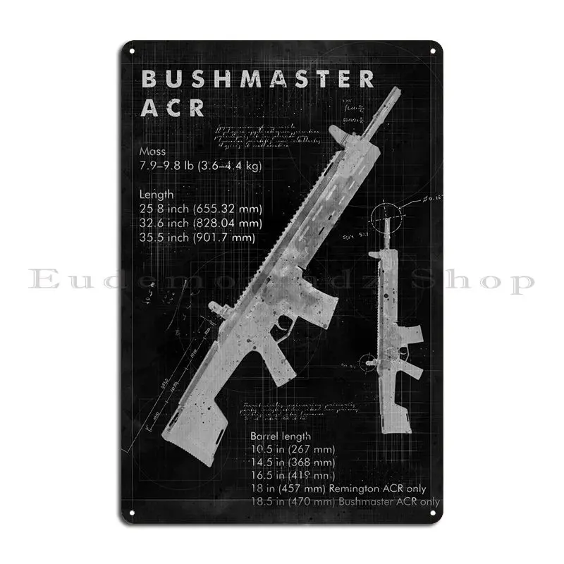 Металлическая винтовка Bush Master Acr знак клуба гаража персонализированный клубный