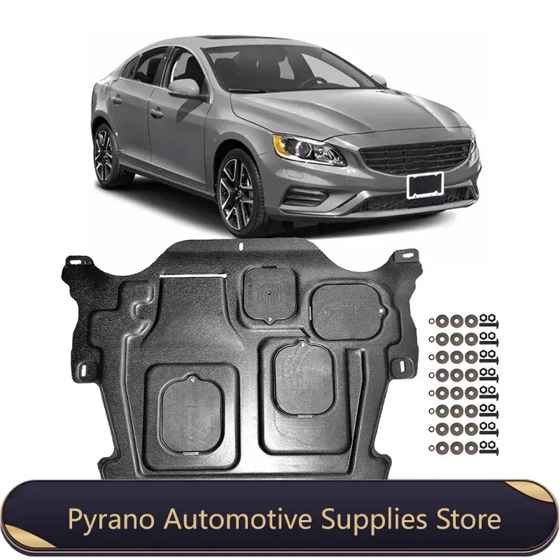 Брызговики для Volvo s60l 2011-2018 черные Автомобильные под двигателем