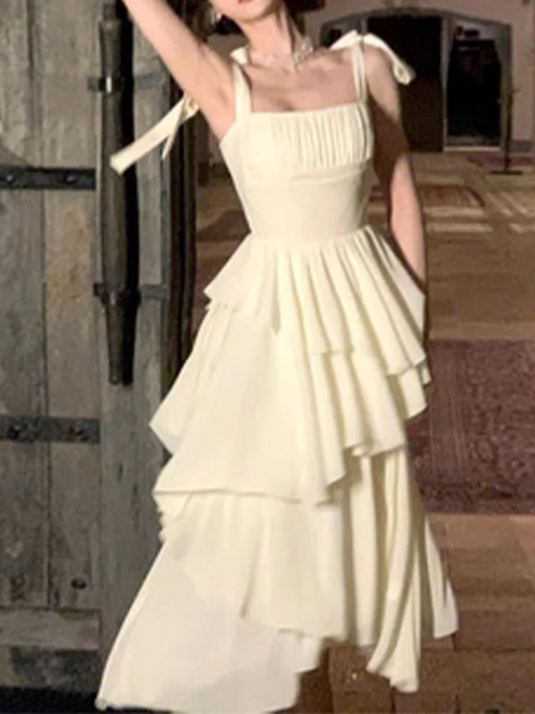 

Elegant Dresses for Women Sleeveless Streetwear Party Dress Slim Fit Office Lady Solid Slash Neck 2023 New Spring Summer Dress