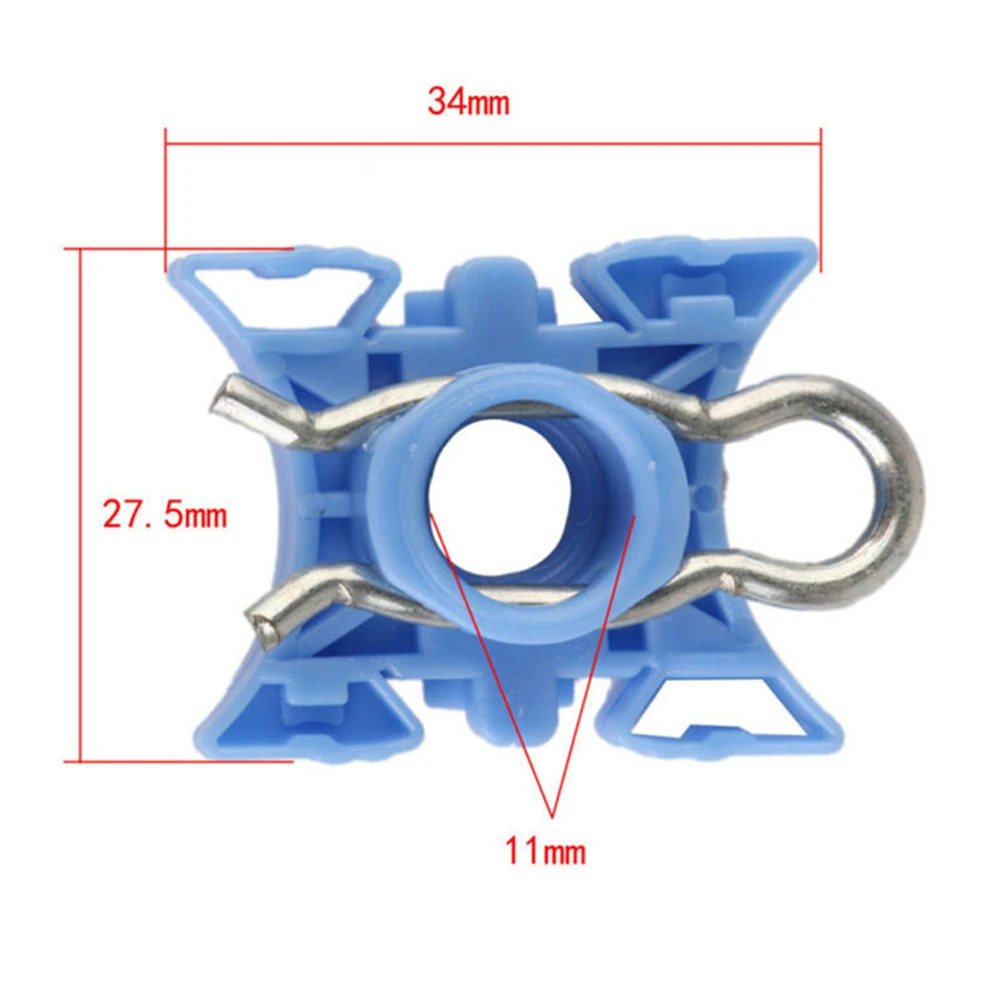 

10PCS Window Lift Sliding Pivot Regulator Clips Blue For BMW E32 E34 E36 Volvol Xc60 S60 S40 S80 Xc90 Lifter Clip